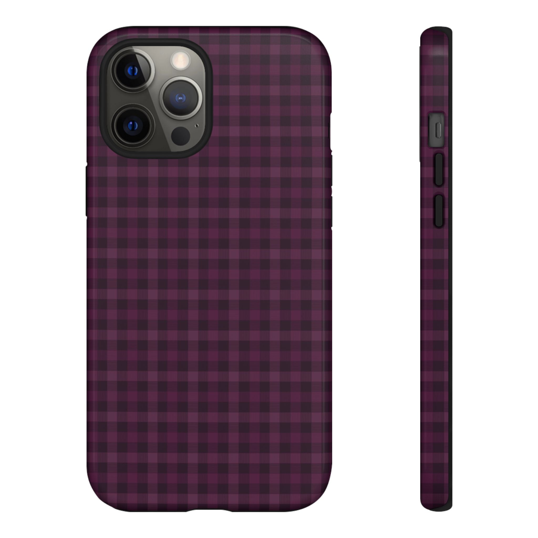 Plum Crush | Purple Plaid iPhone Case