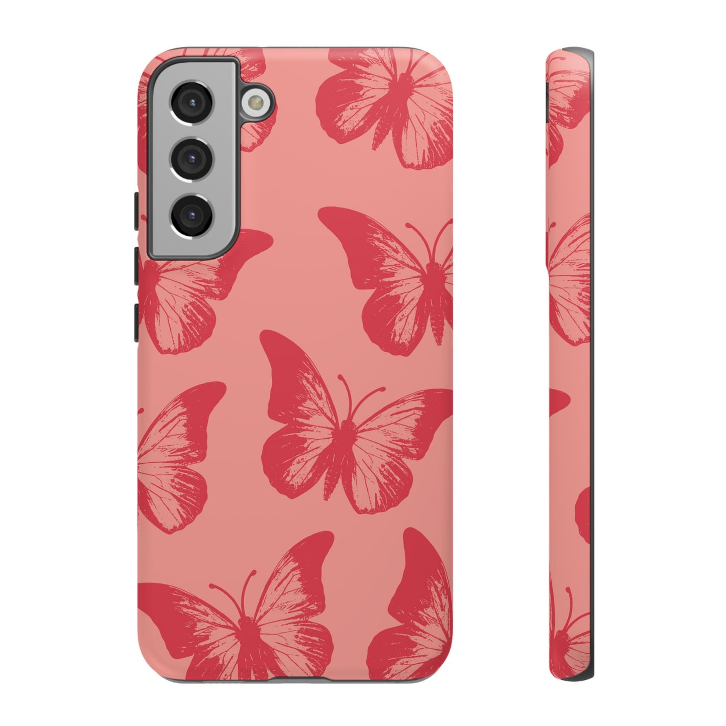 Social Butterfly | Peachy-Pink Butterfly Case