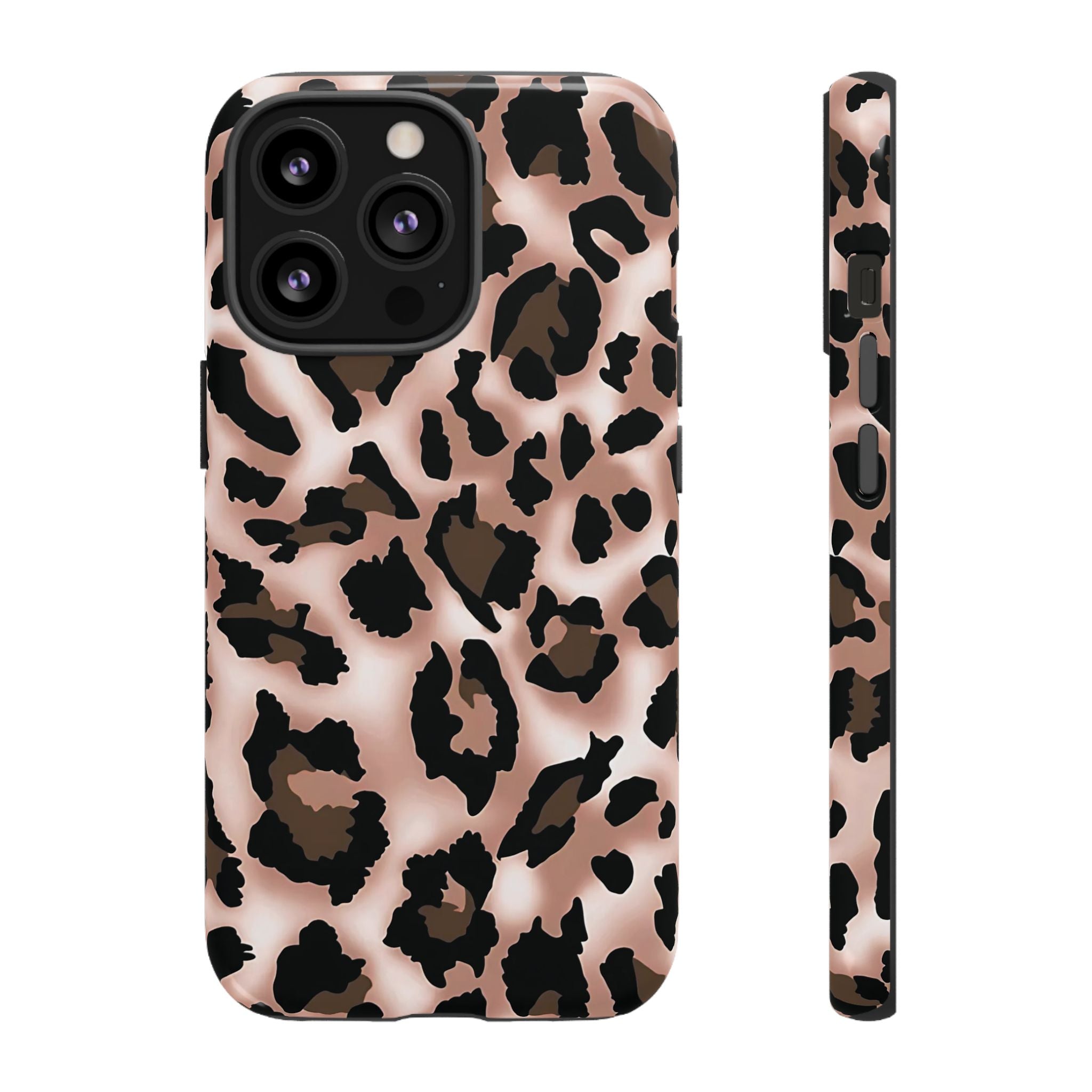 Funda para iPhone con estampado de leopardo y manchas