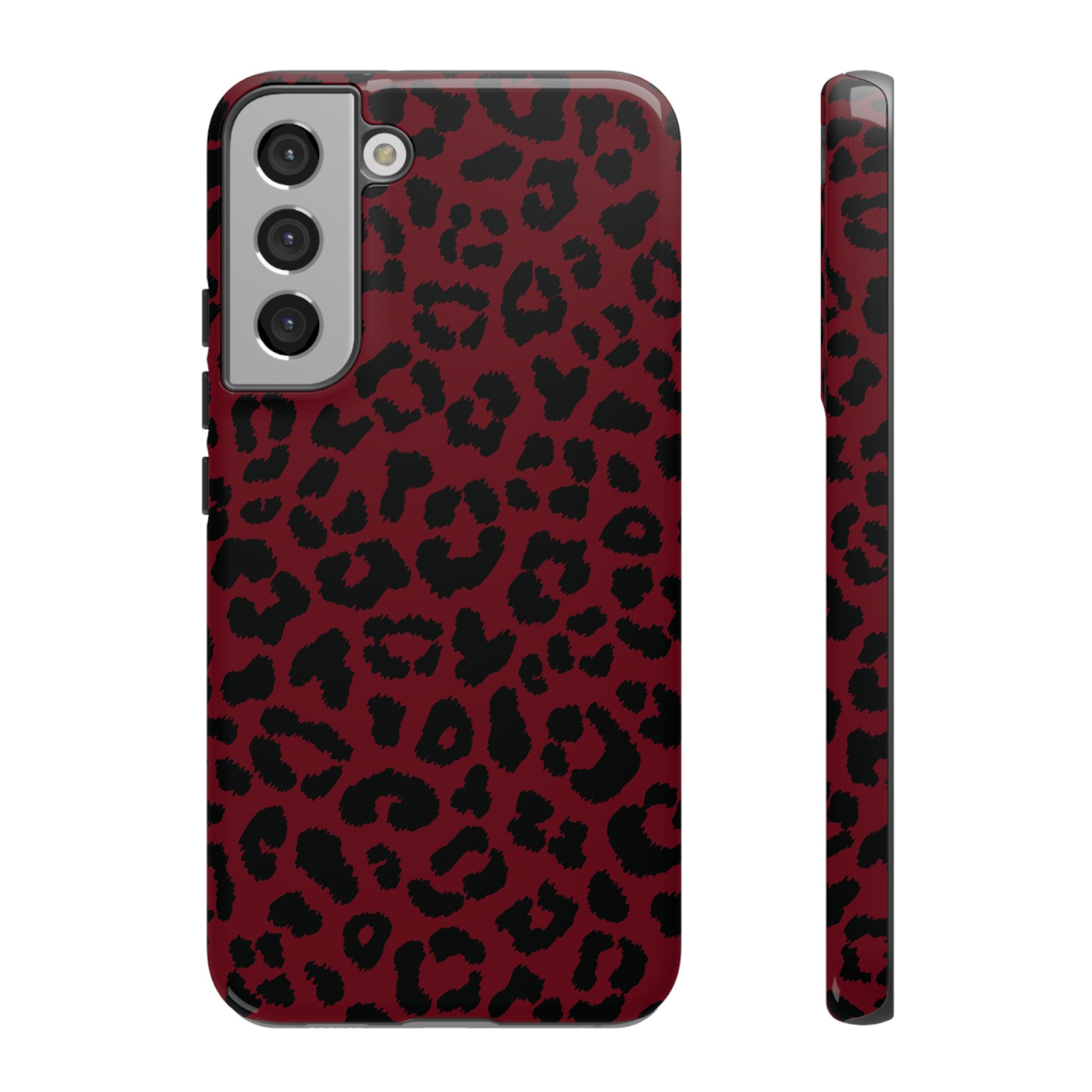 Gone Wild Red Leopard Print Galaxy Case