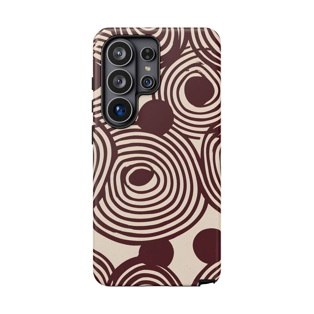 Retrograde | Burgundy Retro Geometric Galaxy Case