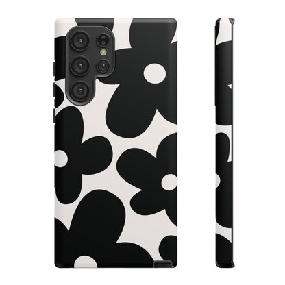 Y2K Daisy | Black & White Flower Case