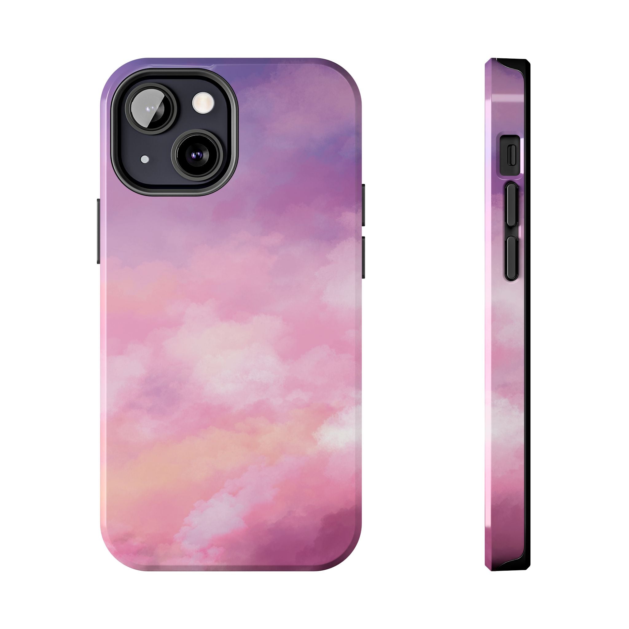 Stormy Purple Abstract iPhone Case