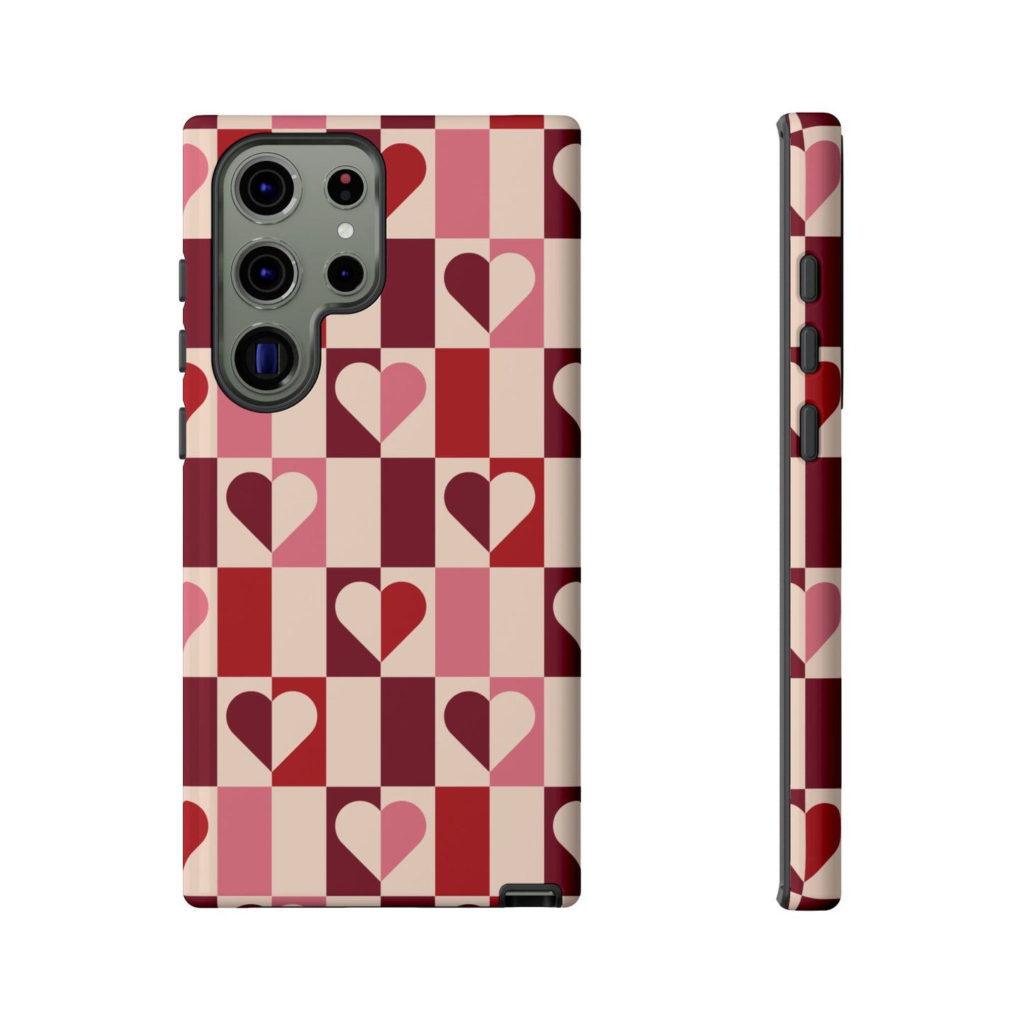 Funda Galaxy con corazones geométricos Devoted