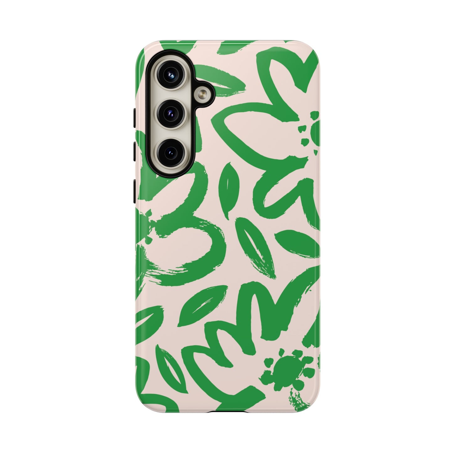 Happy | Green Modern Floral Case