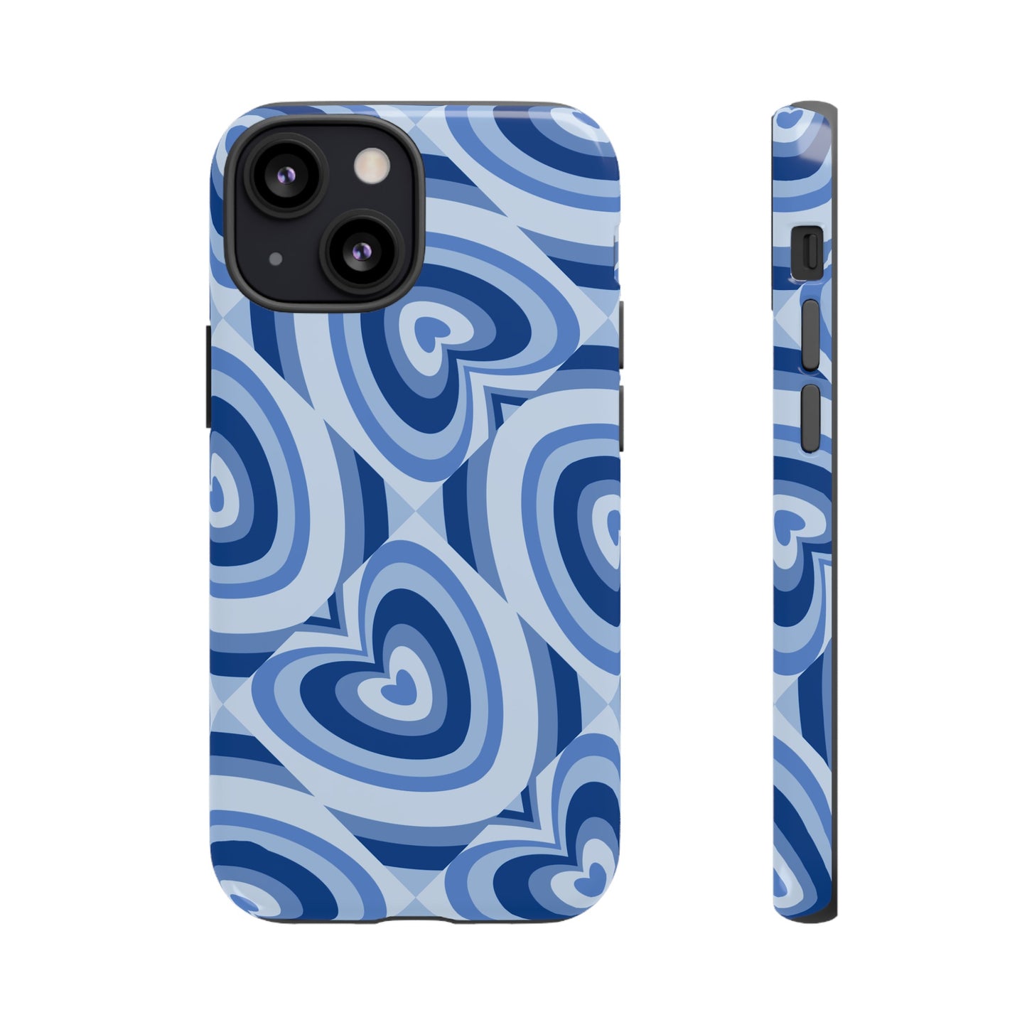 Hearts Squared | Blue Heart Pattern Case