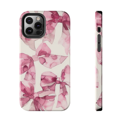 Whimsy | Pink Bows iPhone Case