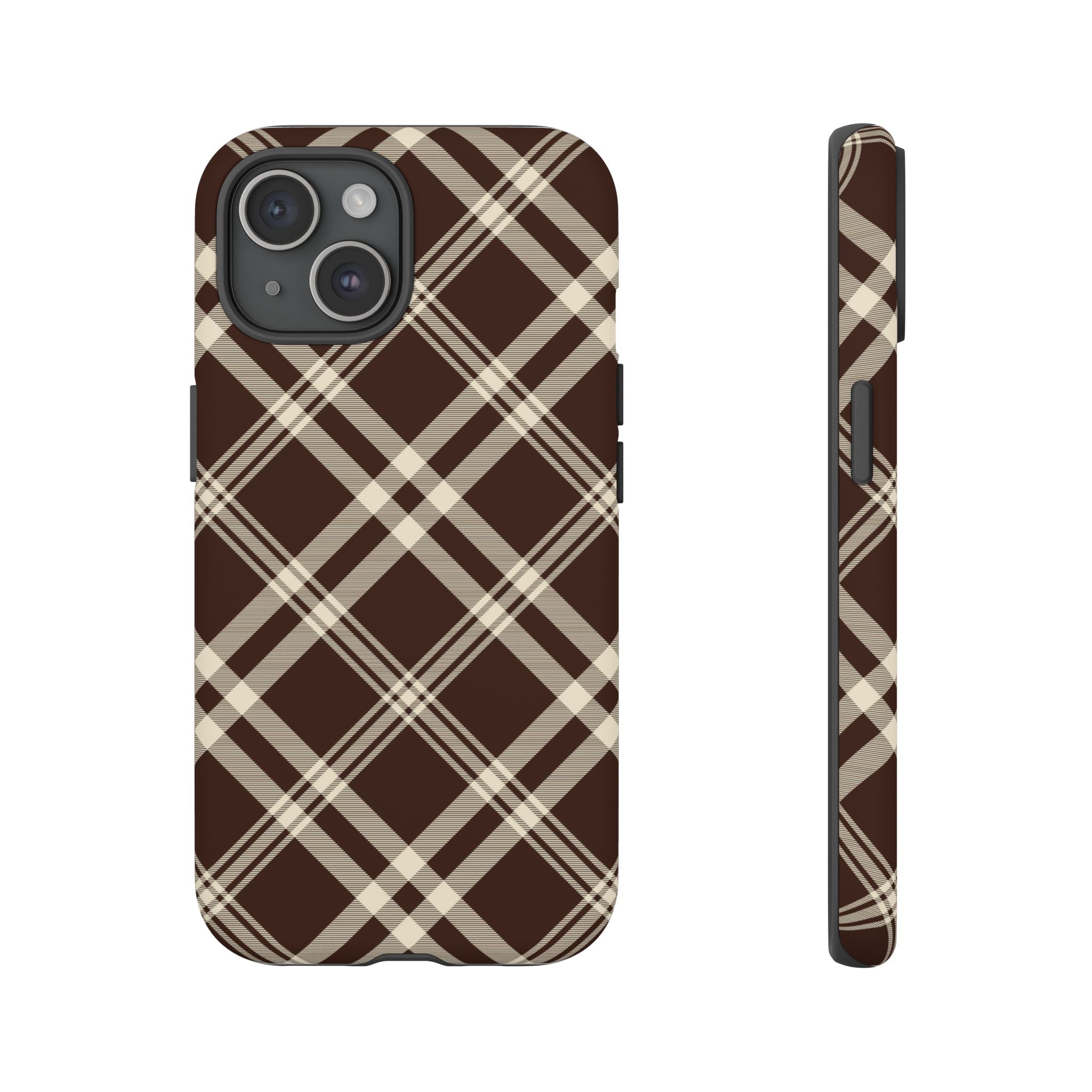 Mocha Plaid | iPhone Case