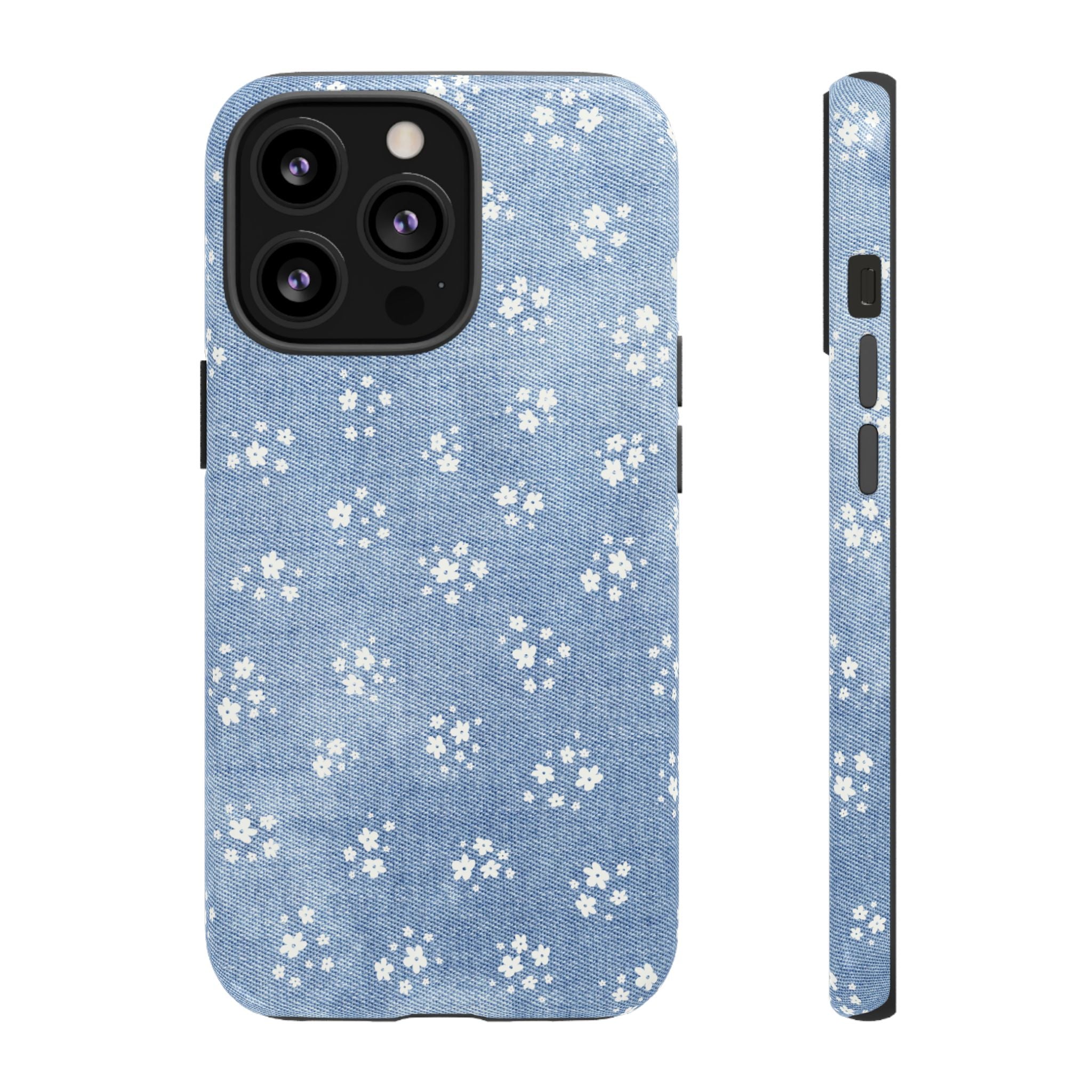 Denim Daisy Phone Case
