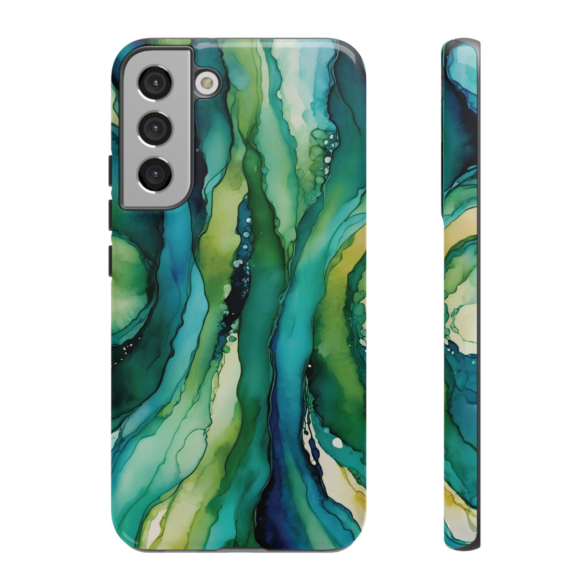 Emerald Current | Abstract Galaxy Case