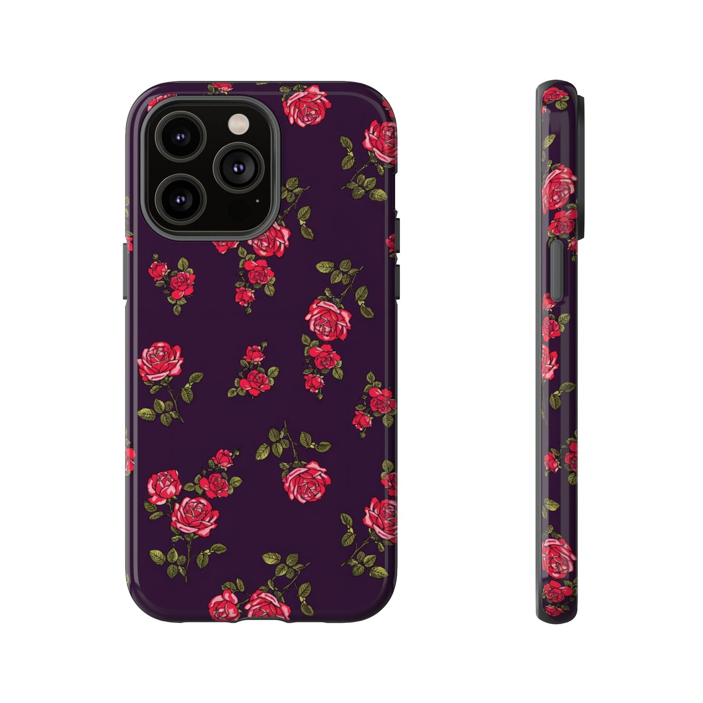 Enchanteur | Coque iPhone à motif floral indigo