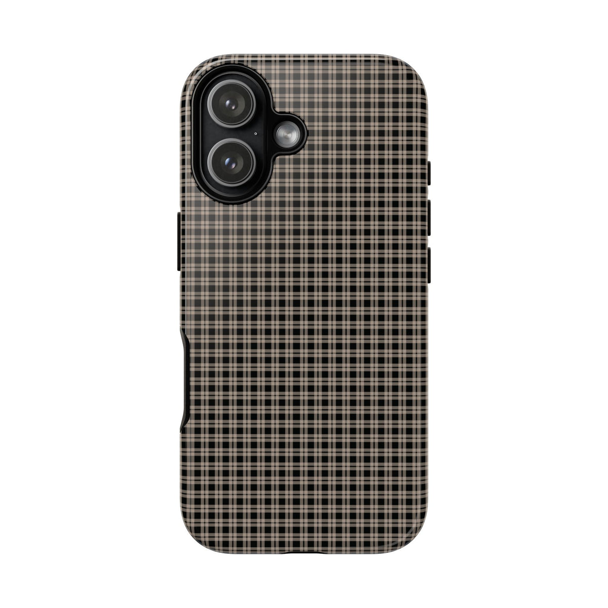 Boyfriend Flannel | Neutral Plaid iPhone Case