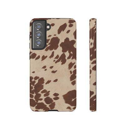 Rodeo Girl | Brown Cow Print Case