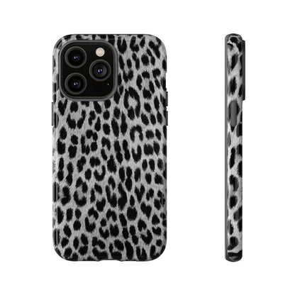 Trendsetter | Gray Leopard Print iPhone Case