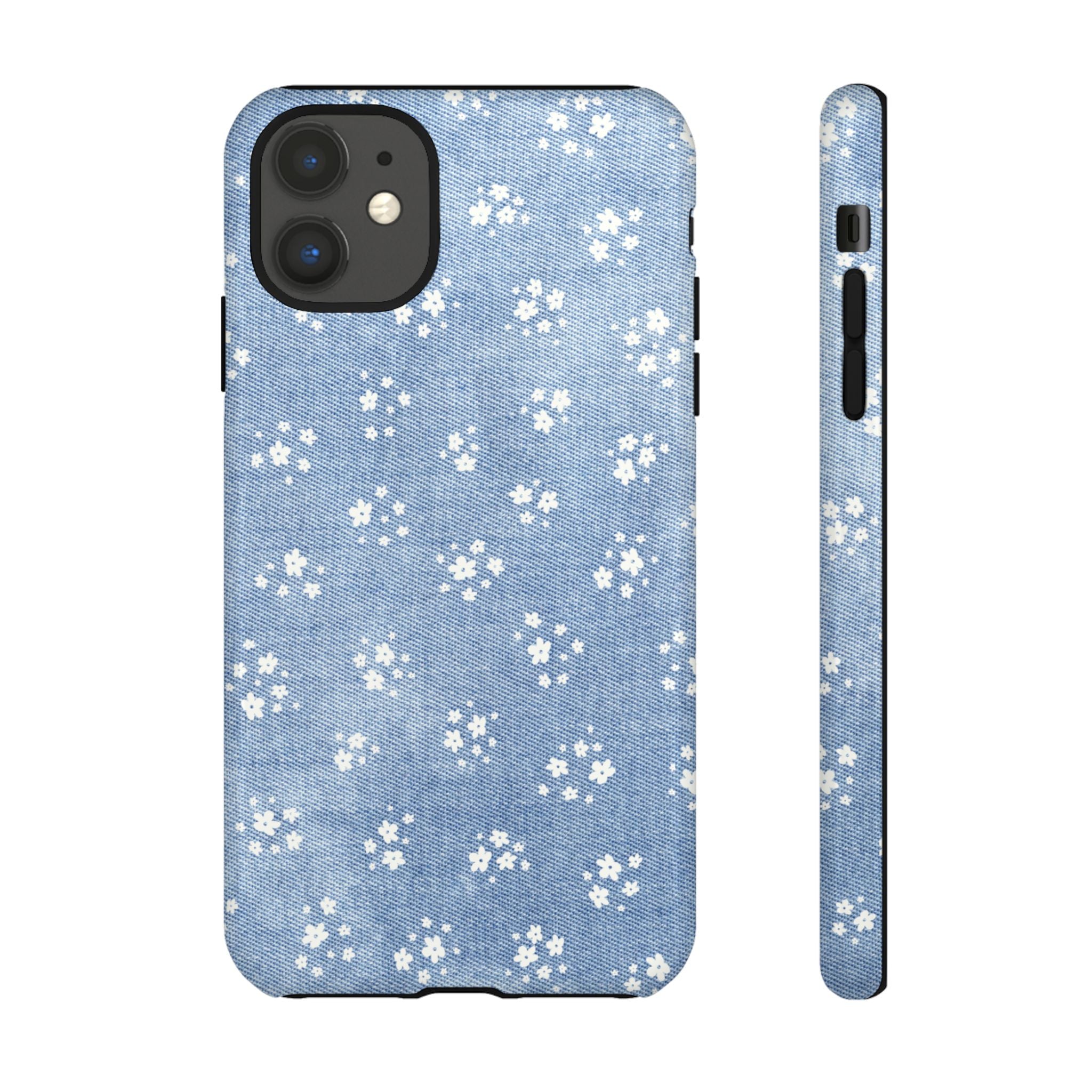 Denim Daisy Phone Case