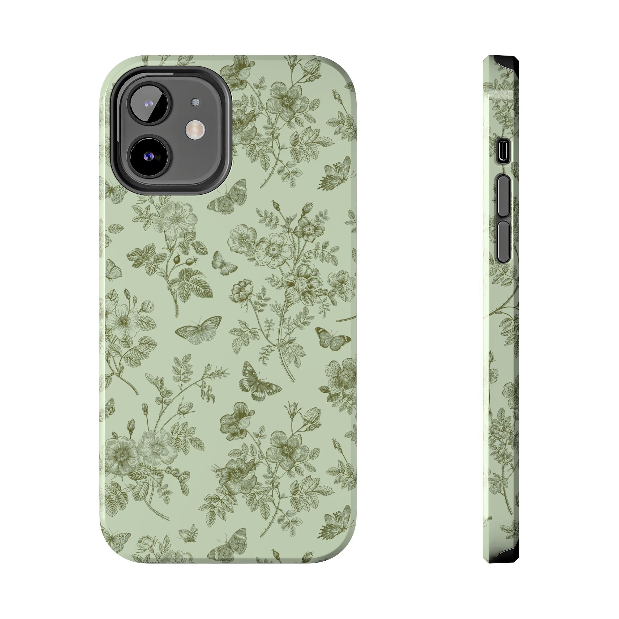 Sage Garden Green Floral iPhone Case