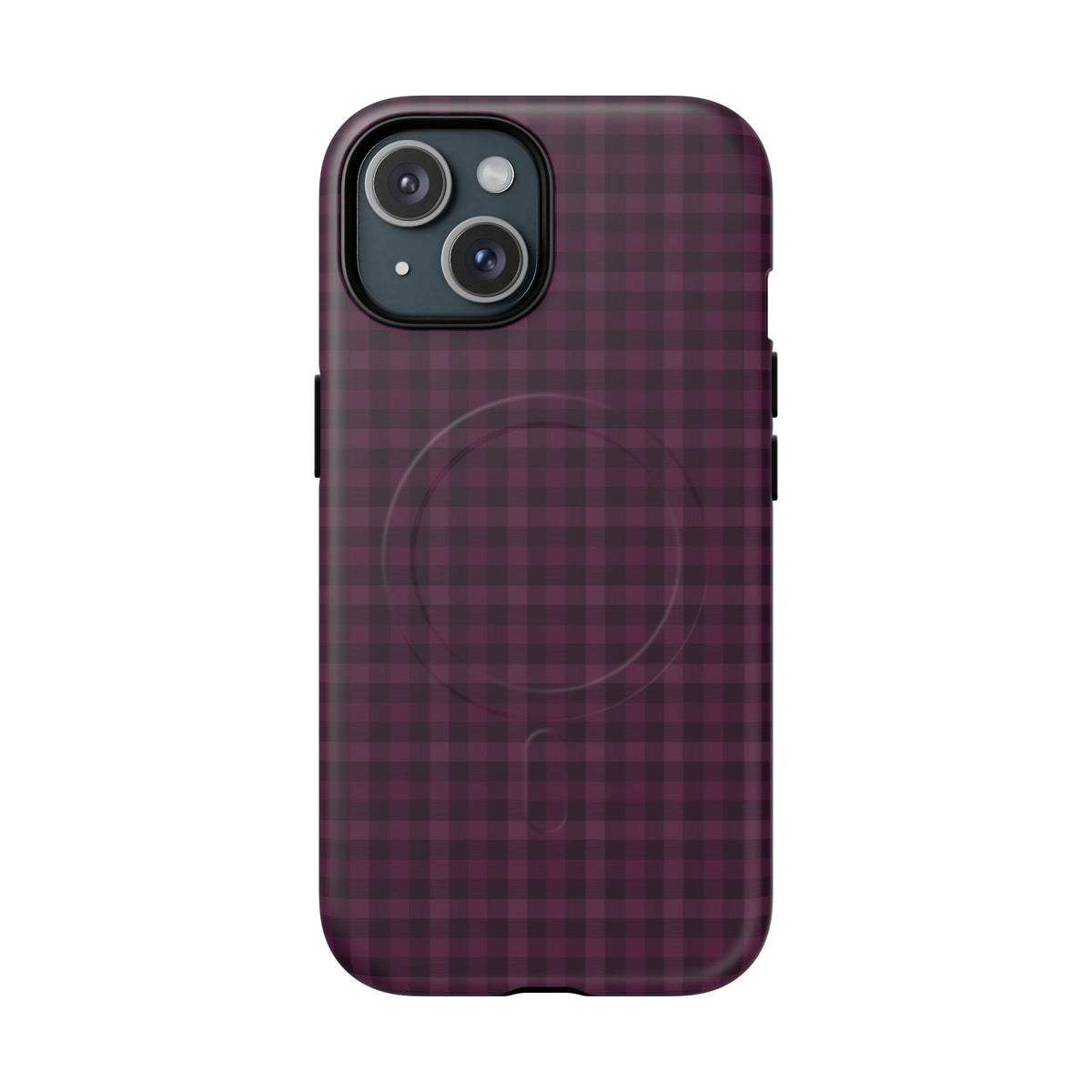 Plum Crush | Purple Plaid MagSafe Case