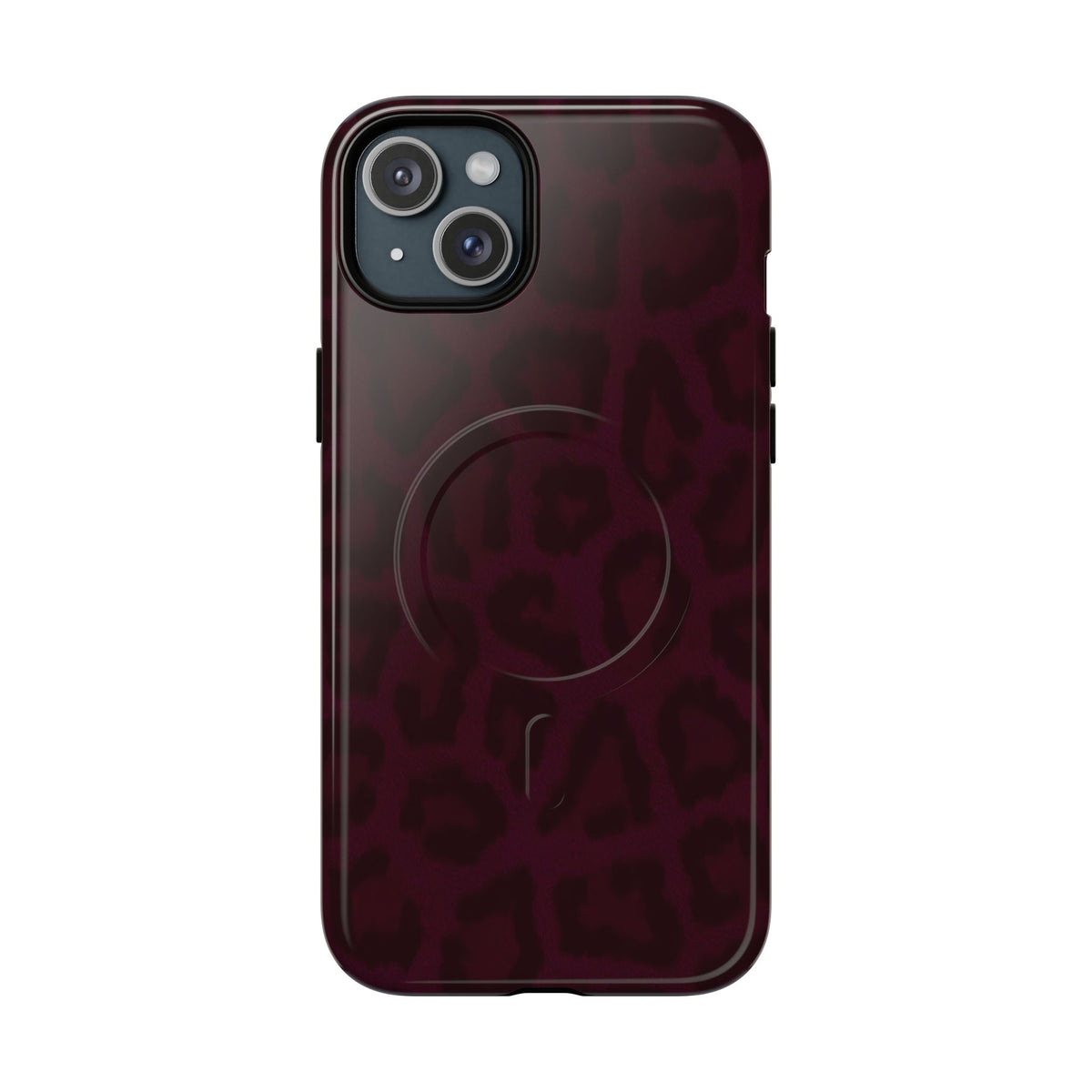 Black Cherry | Burgundy Leopard MagSafe Case
