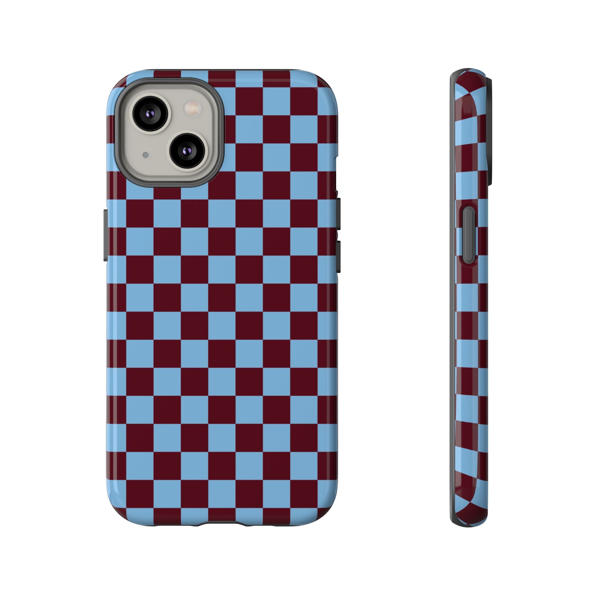 Étui iPhone à damier rétro | Check Out