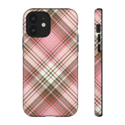 Posh | Preppy Pink Plaid iPhone Case