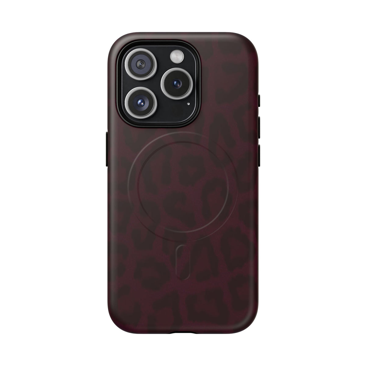Black Cherry | Burgundy Leopard MagSafe Case