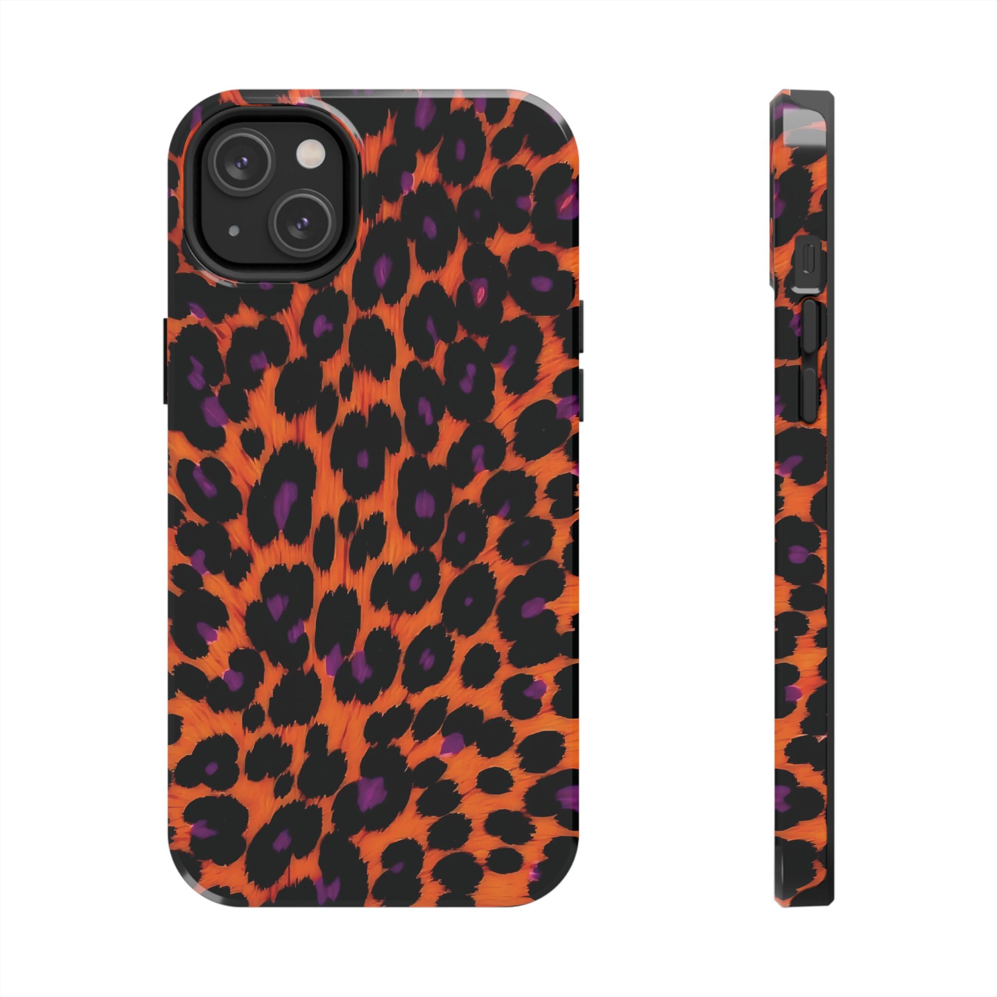 Orange Leopard Animal Print iPhone Case