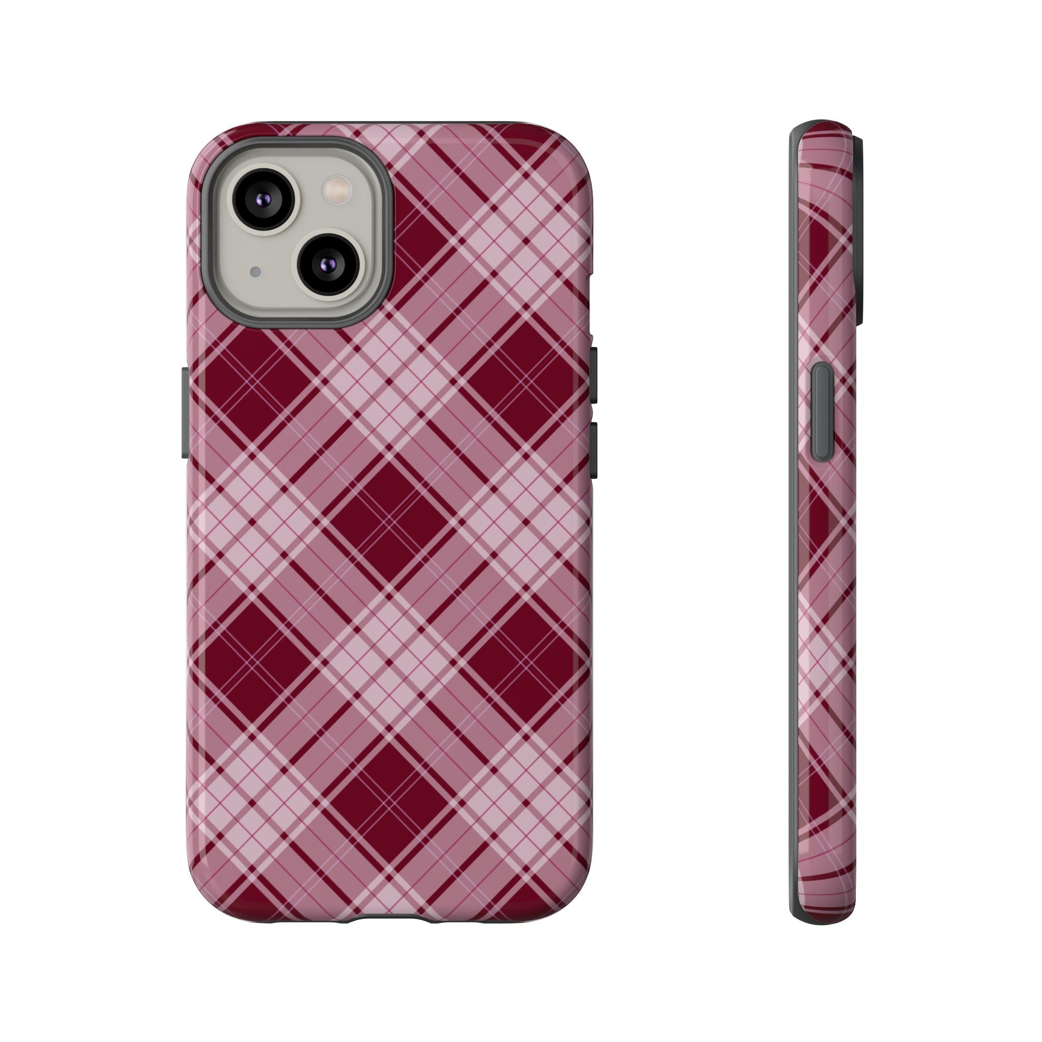 Berry Cute | Plaid iPhone Case