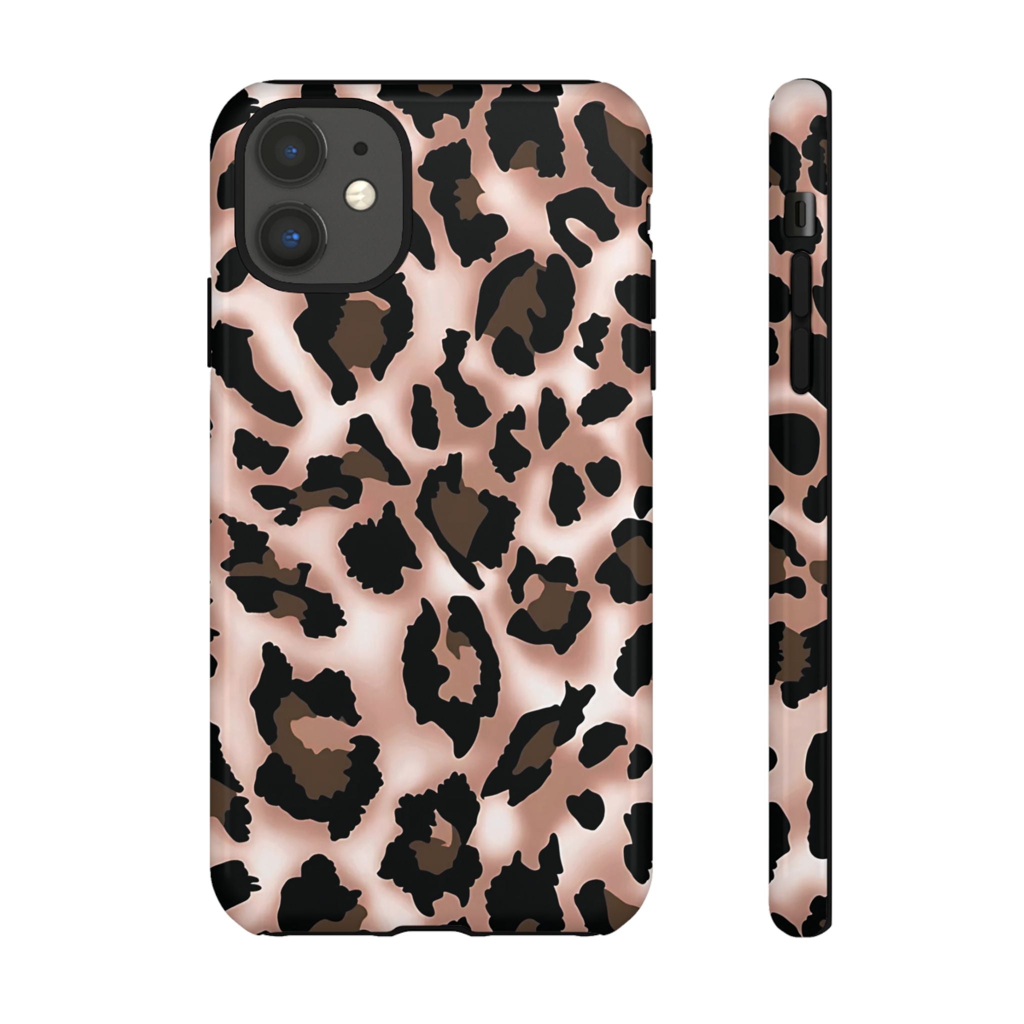 Funda para iPhone con estampado de leopardo y manchas