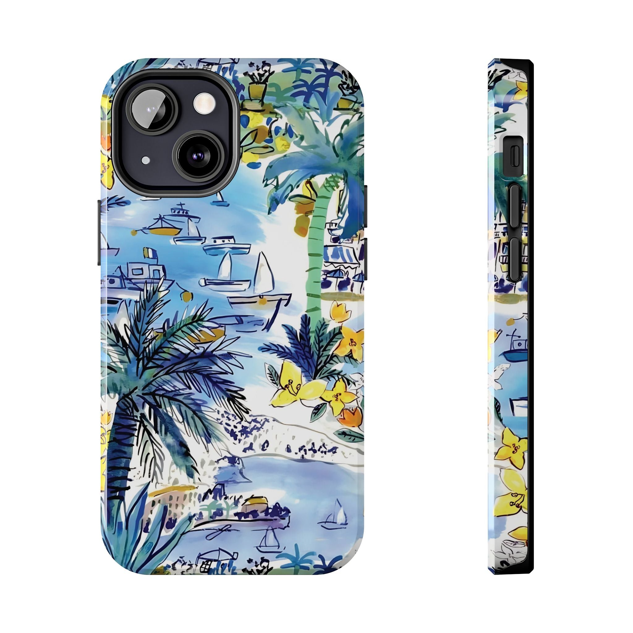 Island Life Watercolor iPhone Case