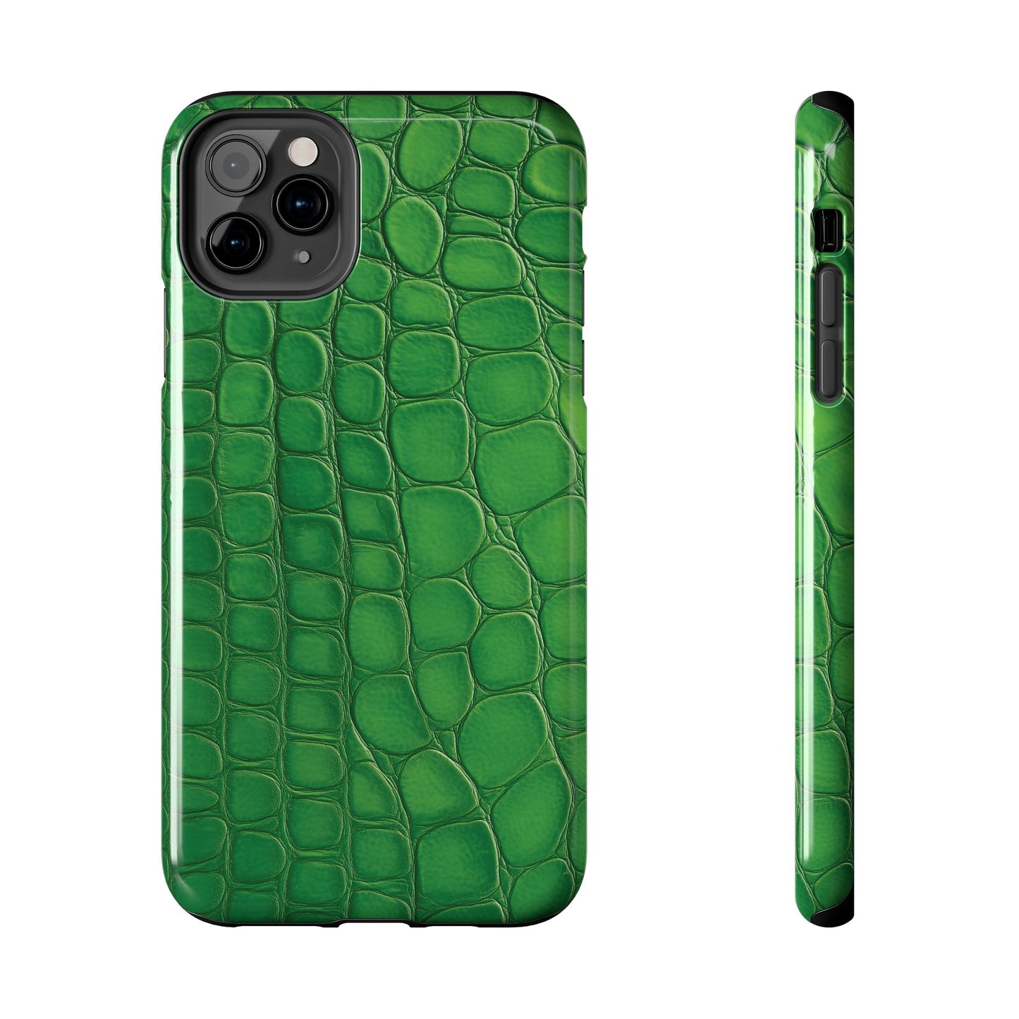 Glossy Croc | Green iPhone Case