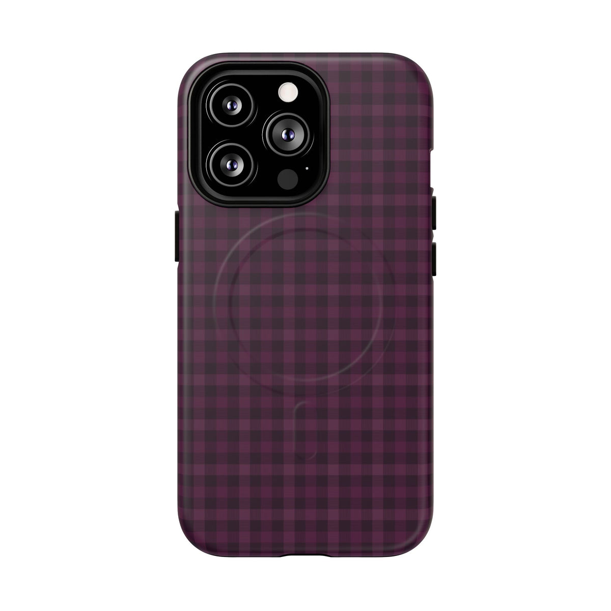 Plum Crush | Purple Plaid MagSafe Case