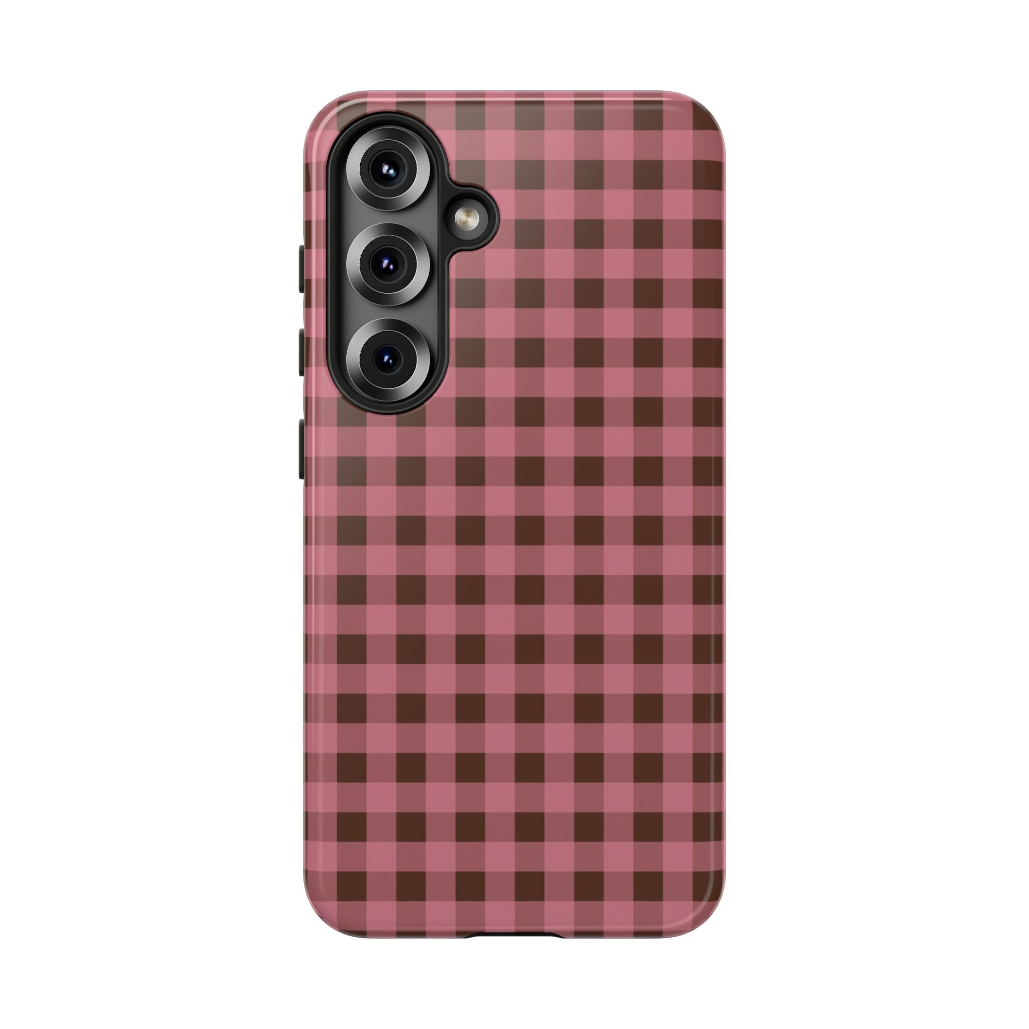 Rosy Gingham Phone Case