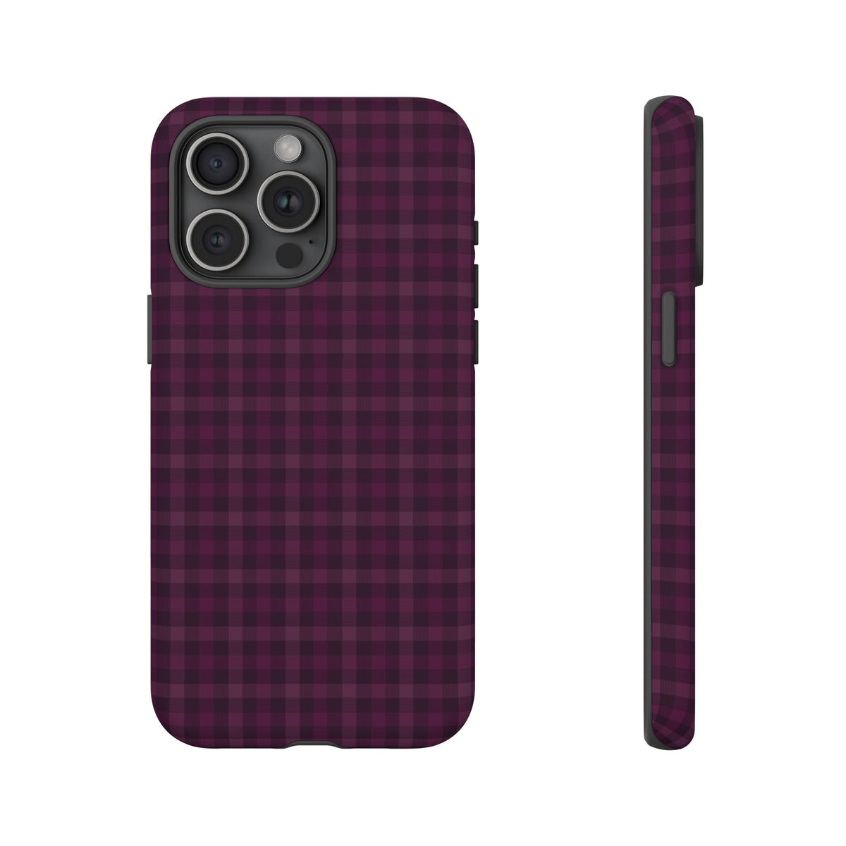 Plum Crush | Purple Plaid iPhone Case