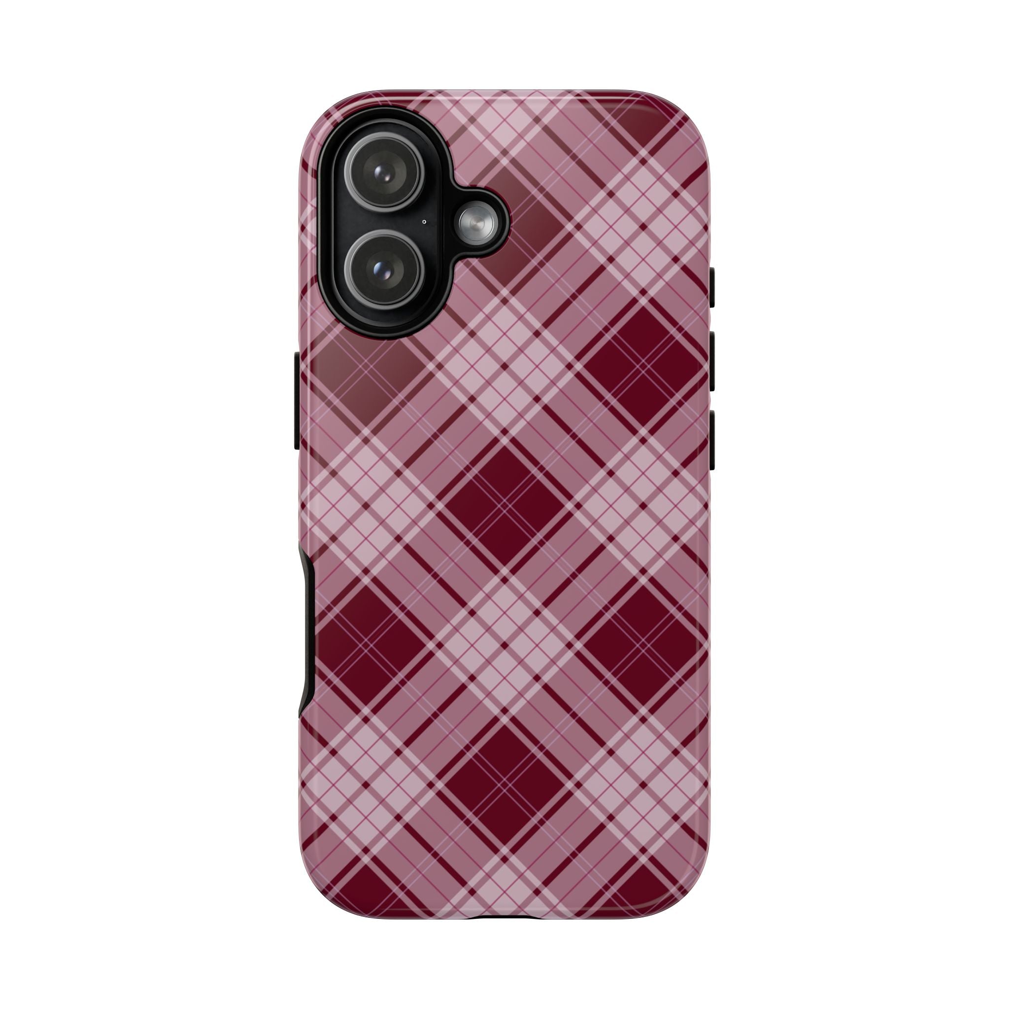 Berry Cute | Plaid iPhone Case