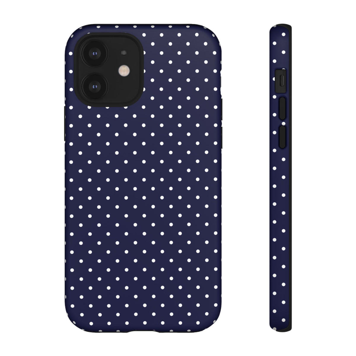 Dotty Chic | Navy Polka Dot iPhone Case
