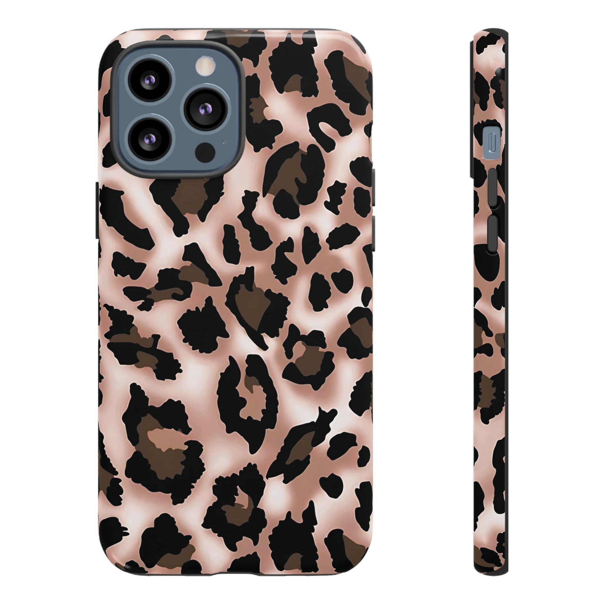 Funda para iPhone con estampado de leopardo y manchas