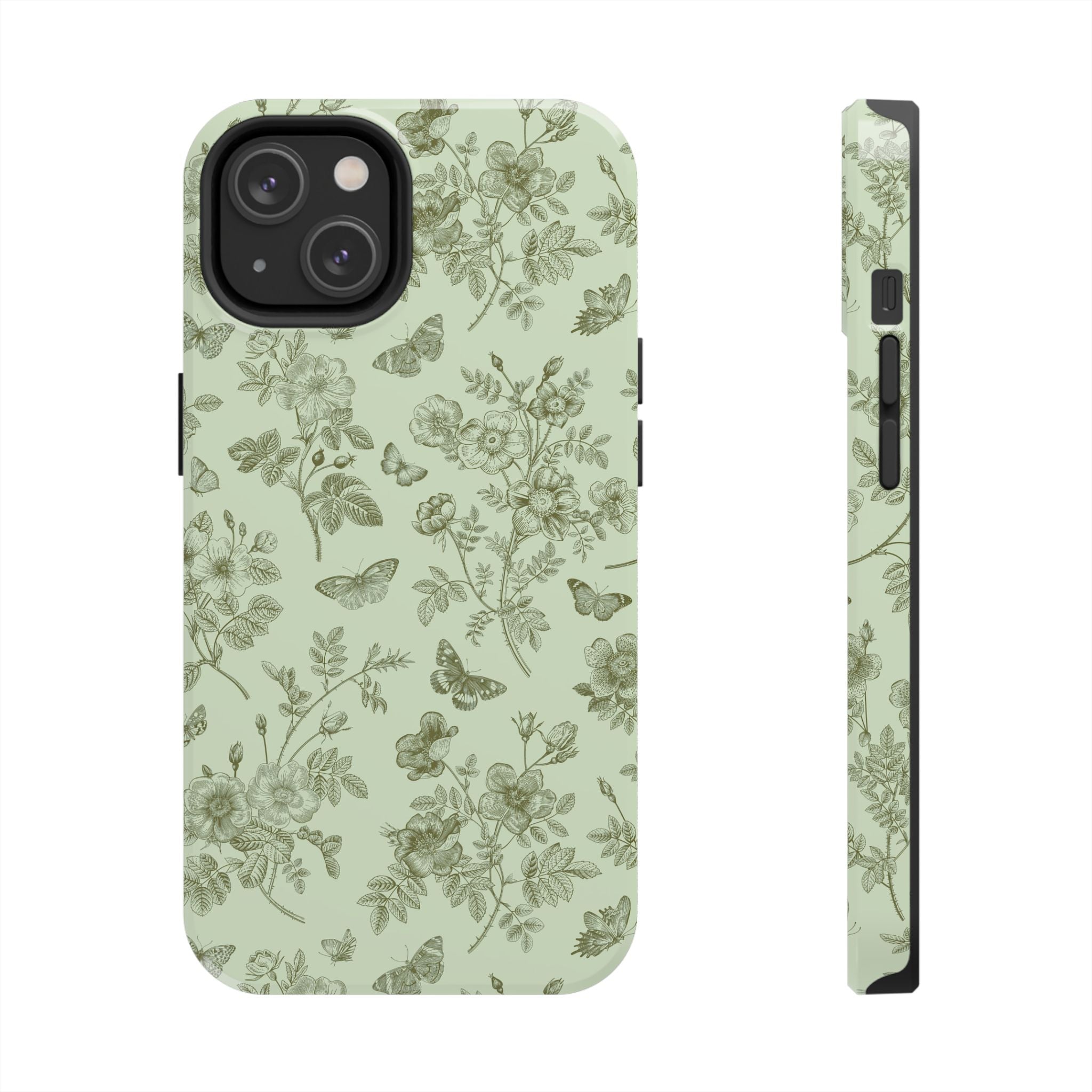 Sage Garden Green Floral iPhone Case