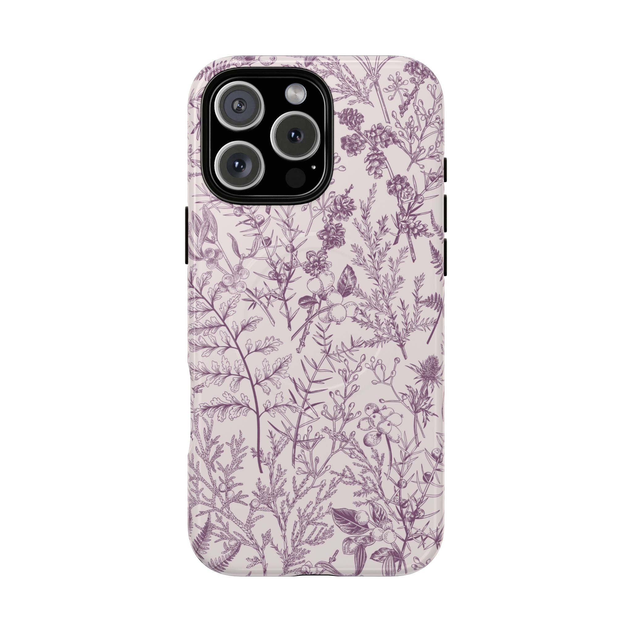 Plum Botanical MagSafe Case