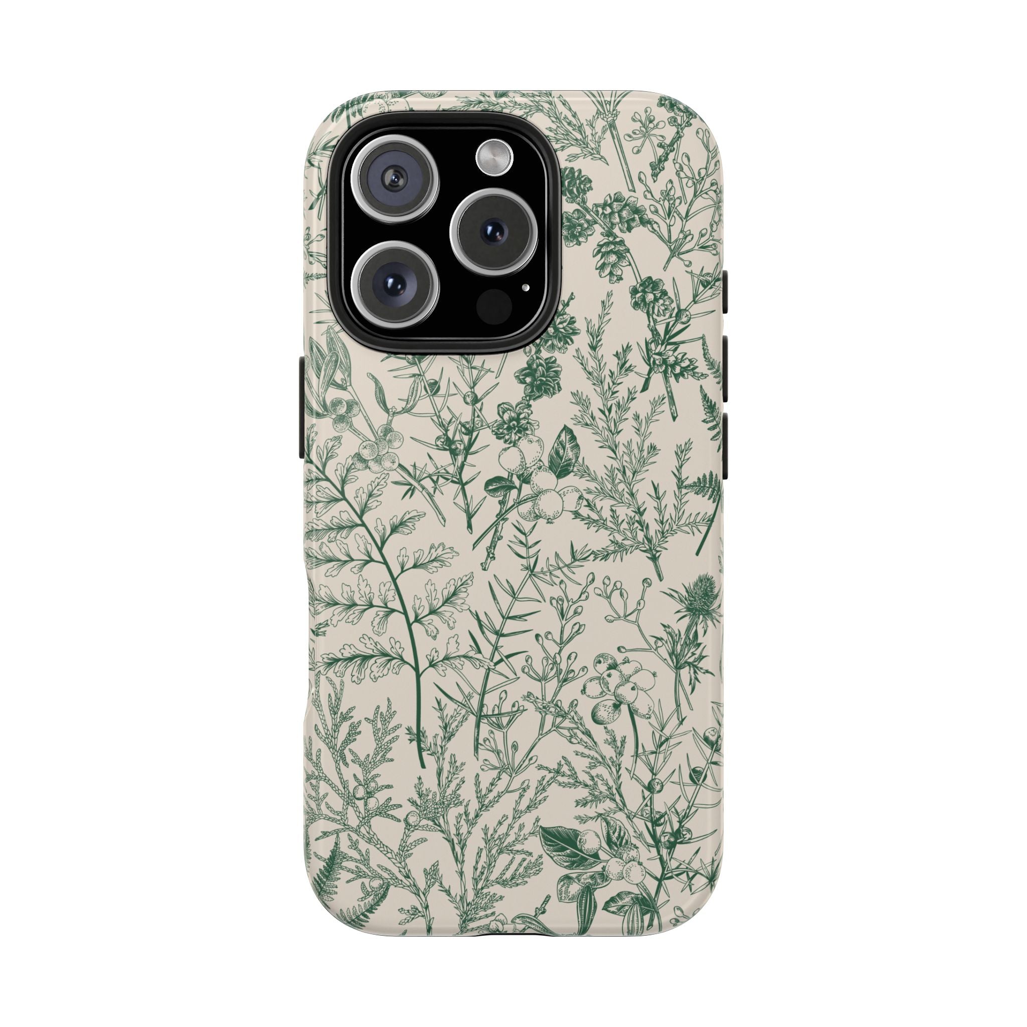 Sage Botanical Floral iPhone Case
