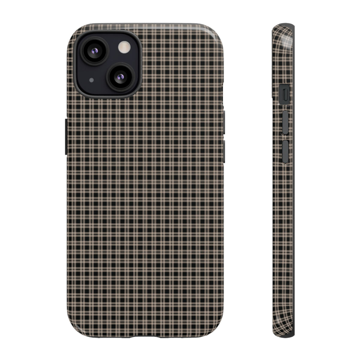 Boyfriend Flannel | Neutral Plaid iPhone Case