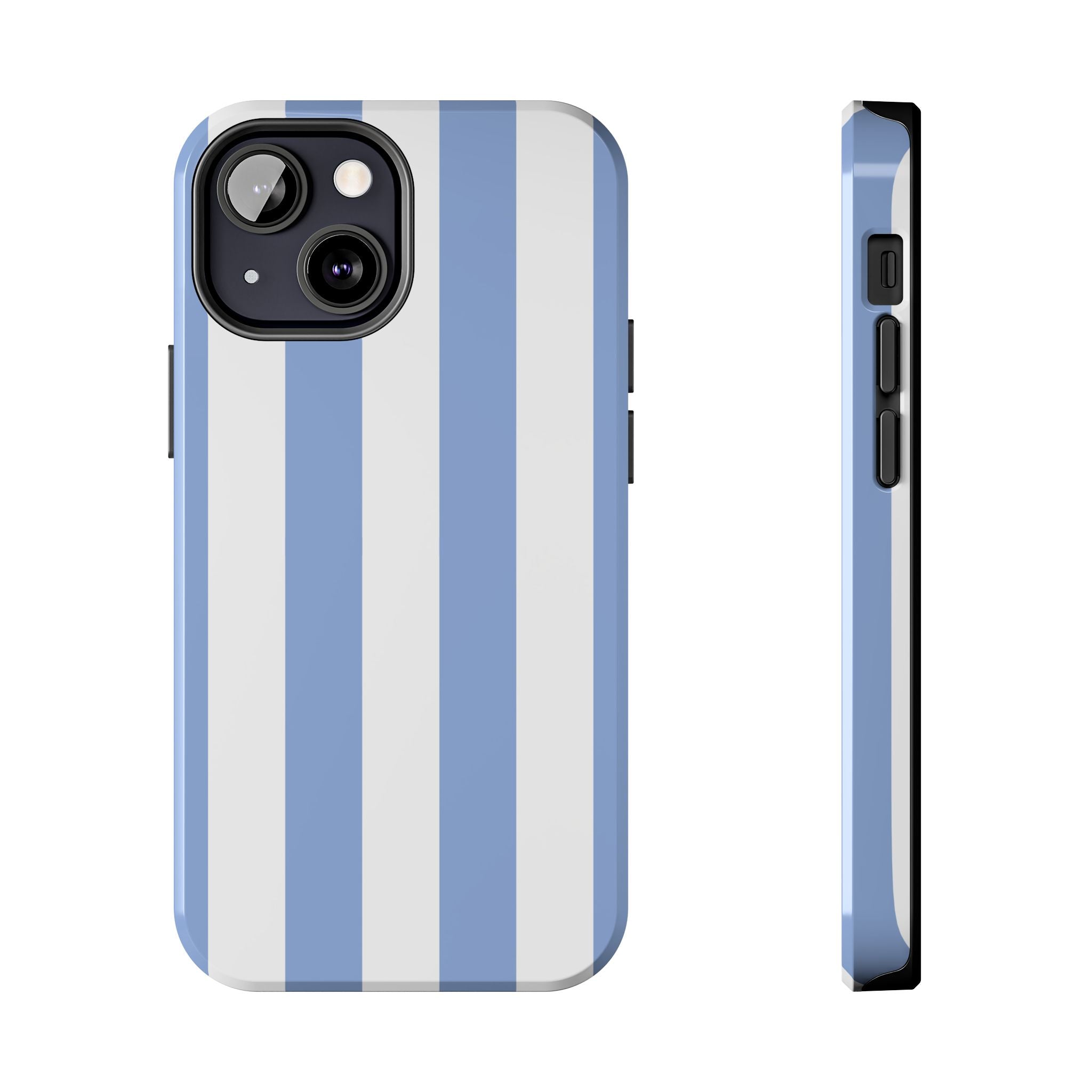 Blue Cabana Stripe iPhone Case
