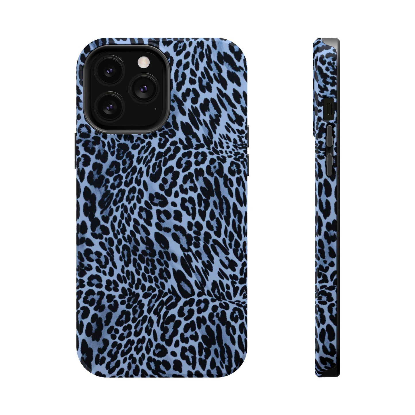 Into the Blue | Blue Leopard Print iPhone Case