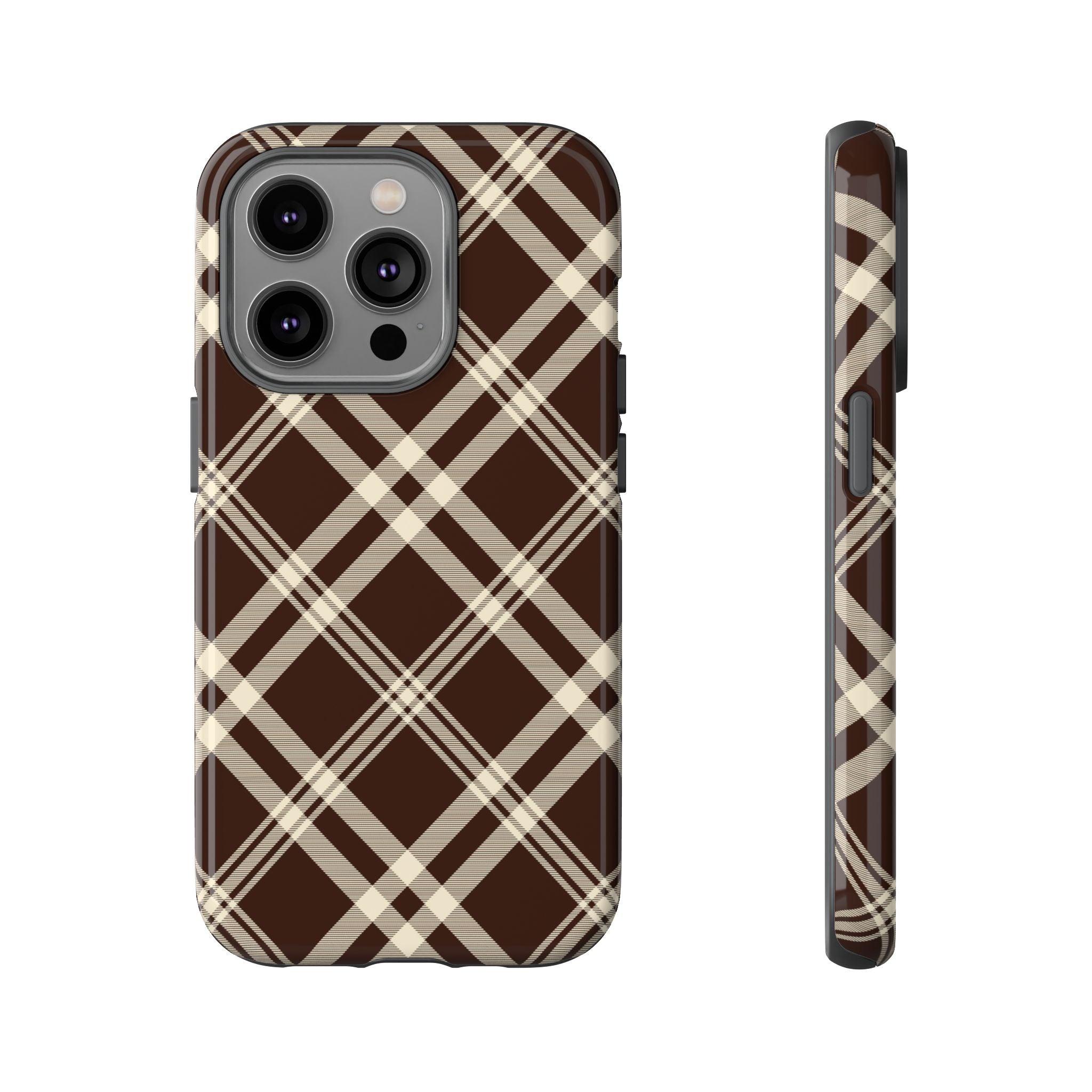Mocha Plaid | iPhone Case