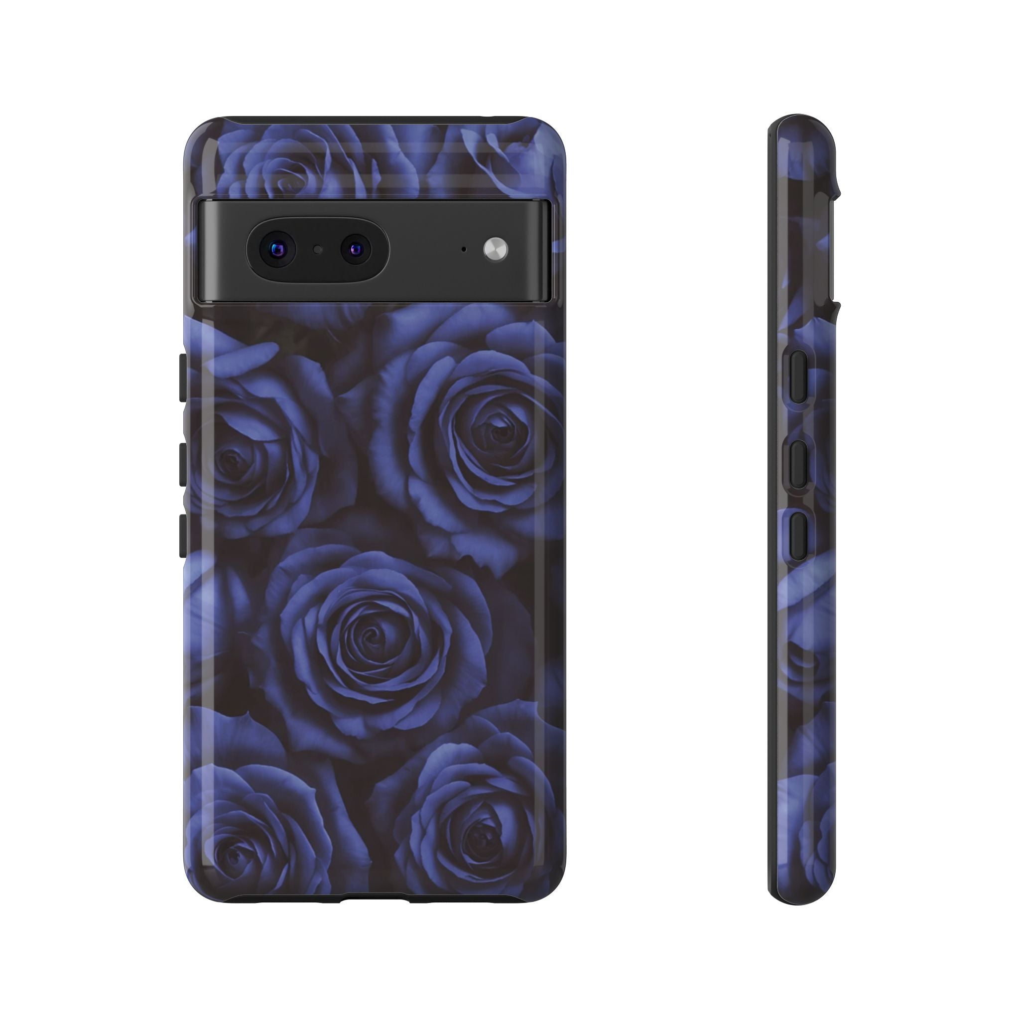 Blue Mood Rose Pixel Case