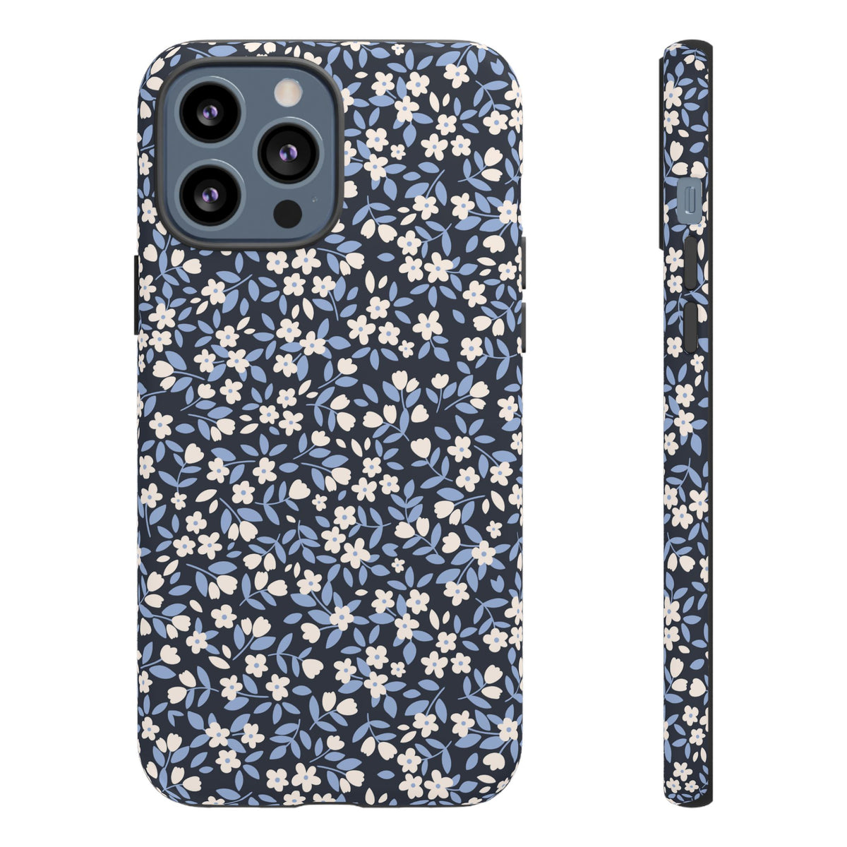 Ditsy Darling | Navy Blue Floral iPhone Case