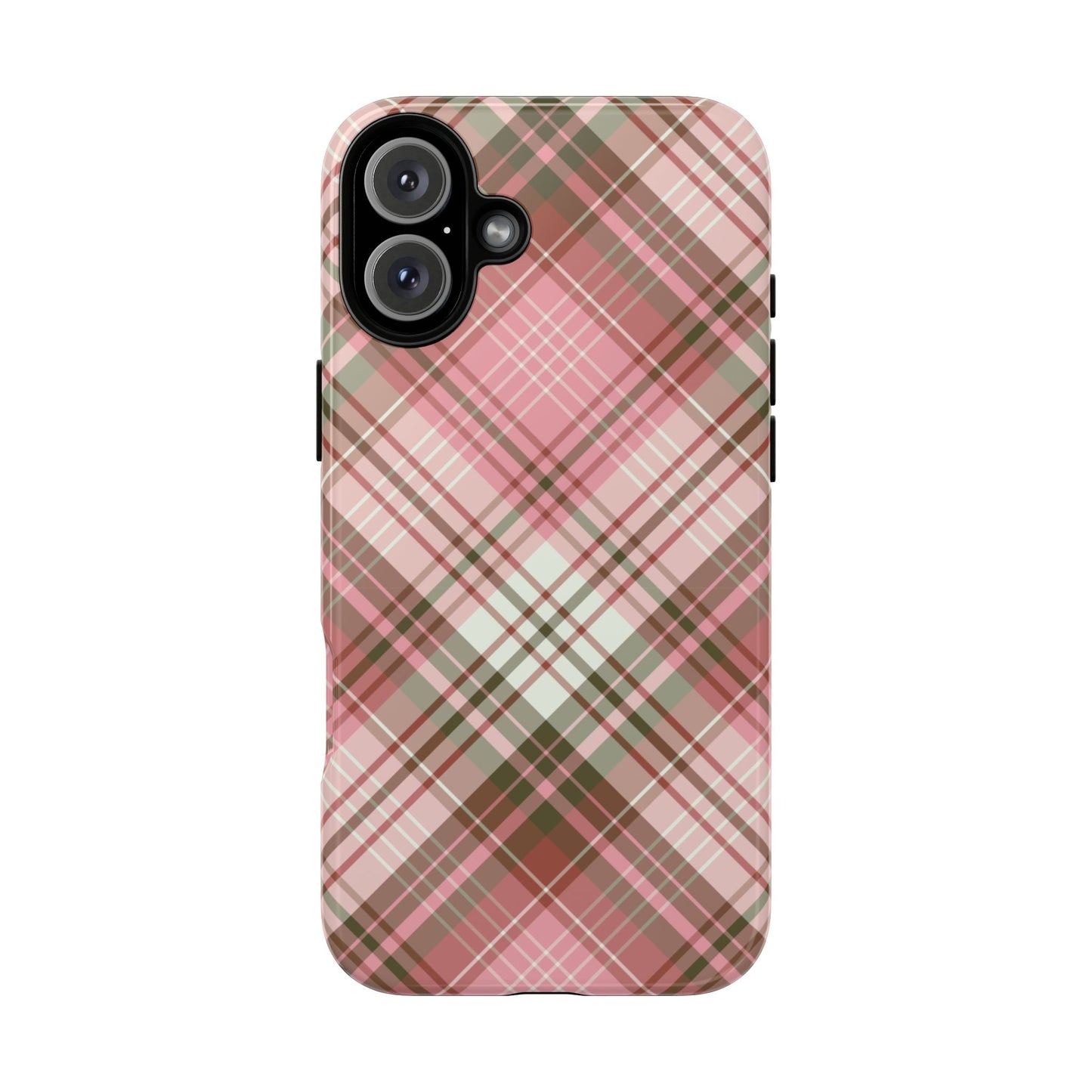 Posh | Preppy Pink Plaid iPhone Case