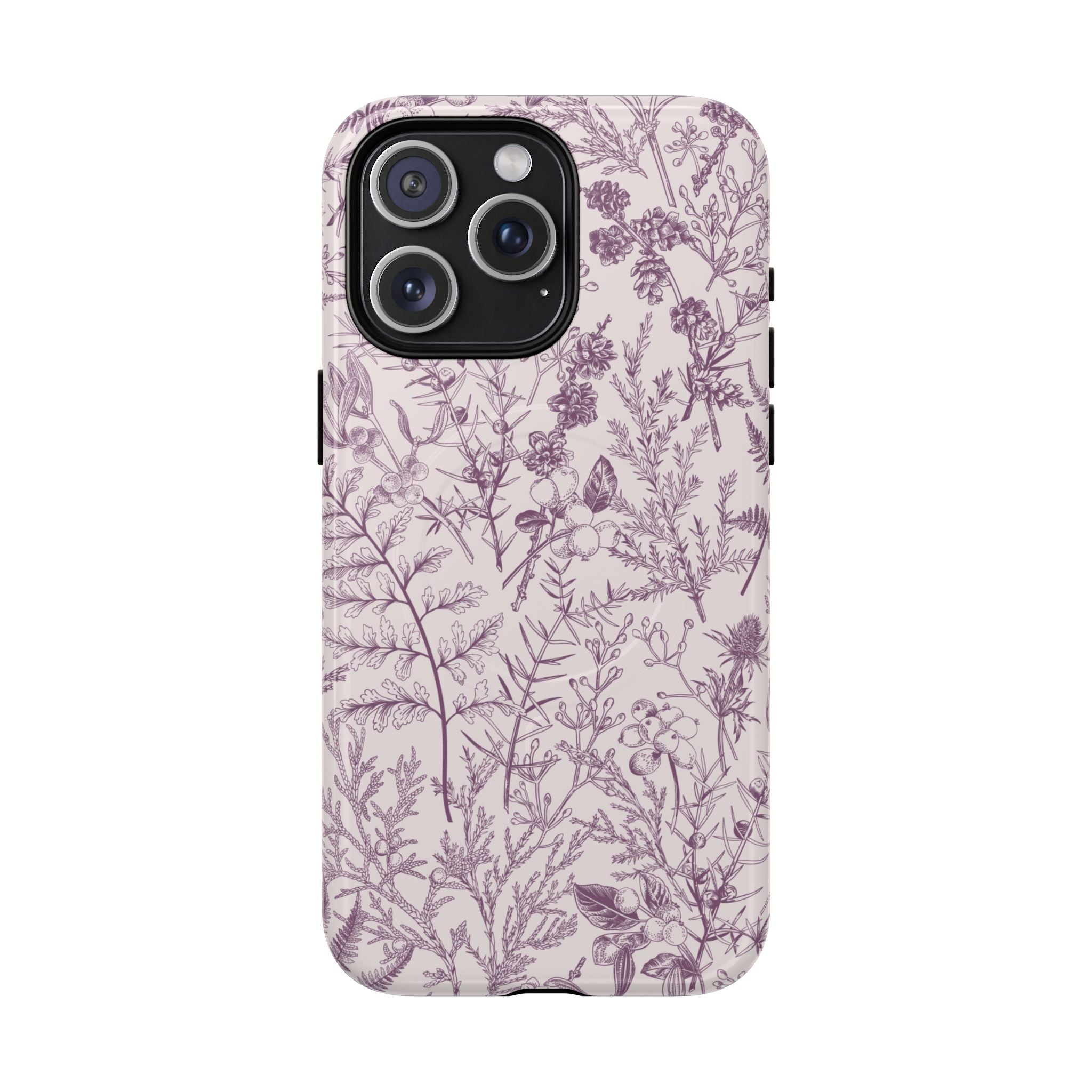 Plum Botanical MagSafe Case