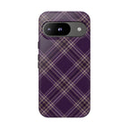 Plum Plaid Pixel Case