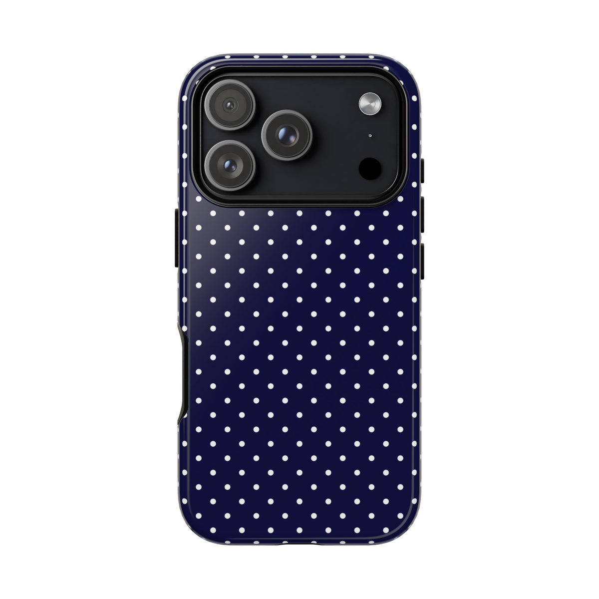 Dotty Chic | Navy Polka Dot iPhone Case