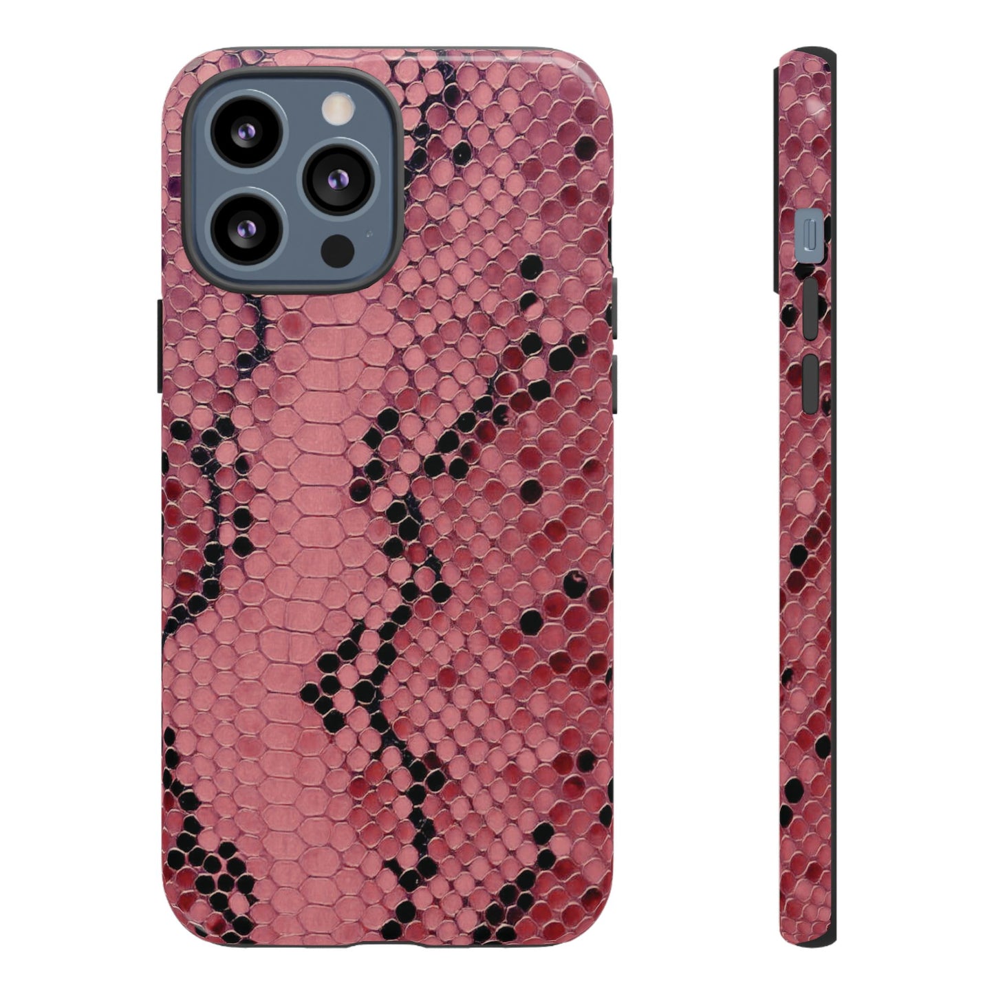 Python rose | Coque iPhone à imprimé serpent